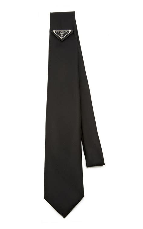 prada tie black